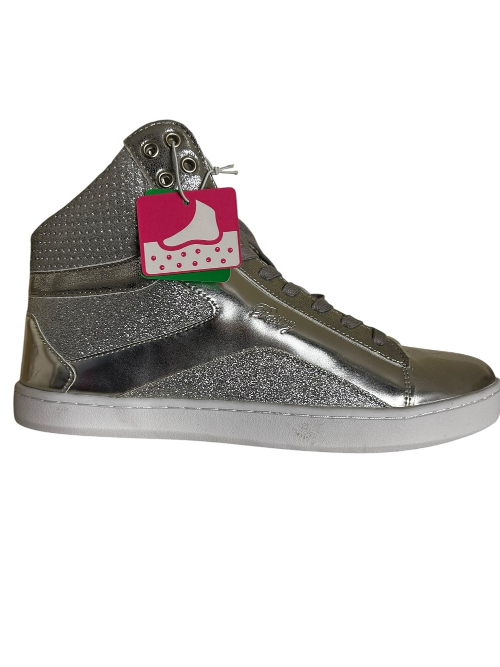 Pastry Metallic Silver High-Top Athletic Shoe